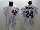 Chicago Cubs #24 Dexter Fowler White 2016 Flexbase Collection Stitched Jersey,baseball caps,new era cap wholesale,wholesale hats